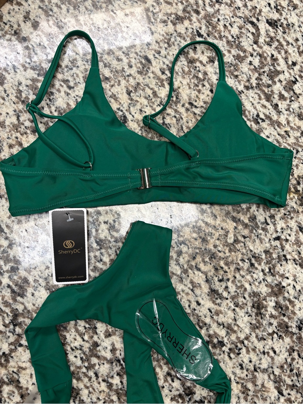 Women's Olive Green Scoop Neck Push up, Brazilian Thong Bikini - Brand New! - Picture 6 of 6